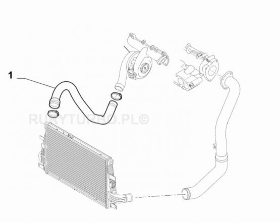 PRZEWÓD TURBO INTERCOOLER ALFA ROMEO 159 BRERA SPIDER 2.4 JTDM
