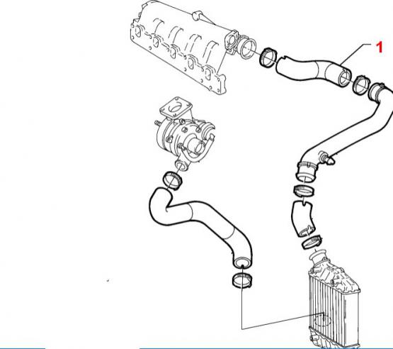 PRZEWÓD TURBO KOLEKTORA DOLOTOWEGO LANCIA LYBRA 2.4 JTD CF2