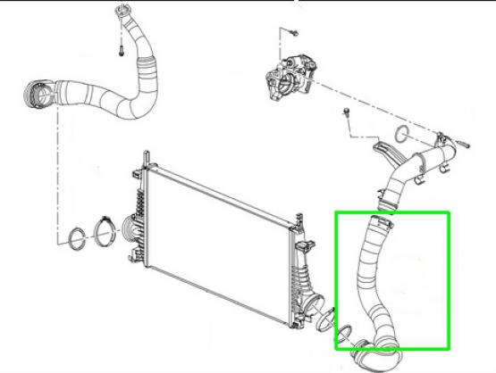 RURA WĄŻ INTERCOOLERA OPEL INSIGNIA 2.0 CDTI