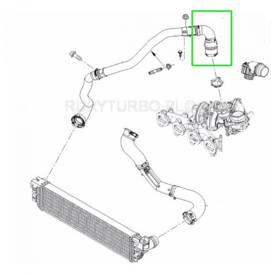 RURA WĄŻ TURBO INTERCOOLERA RENAULT MASTER 2.3 DCi