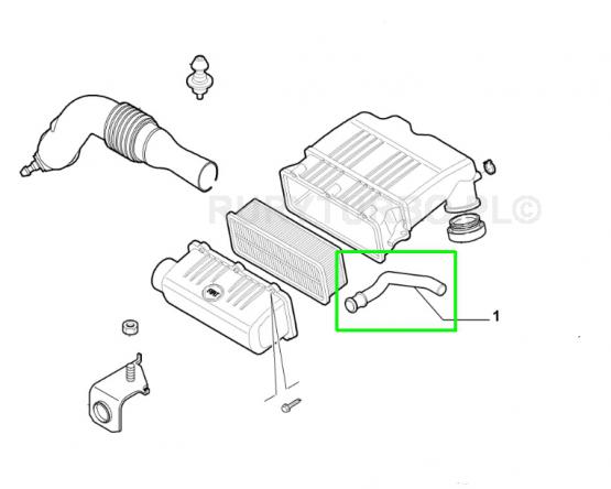 ODMA PRZEWÓD FILTRA POWIETRZA FIAT  LANCIA