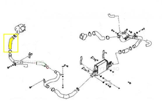 RURA WĄŻ TURBO INTERCOOLERA MITSUBISHI ASX OUTLANDER