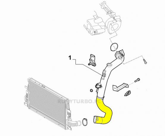 PRZEWÓD TURBO INTERCOOLERA ALFA ROMEO 159  BRERA SPIDER 2.0 JTDM 
