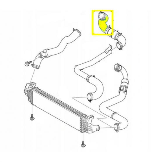 PRZEWÓD TURBO INTERCOOLER FORD  KUGA 2.0 TDCI